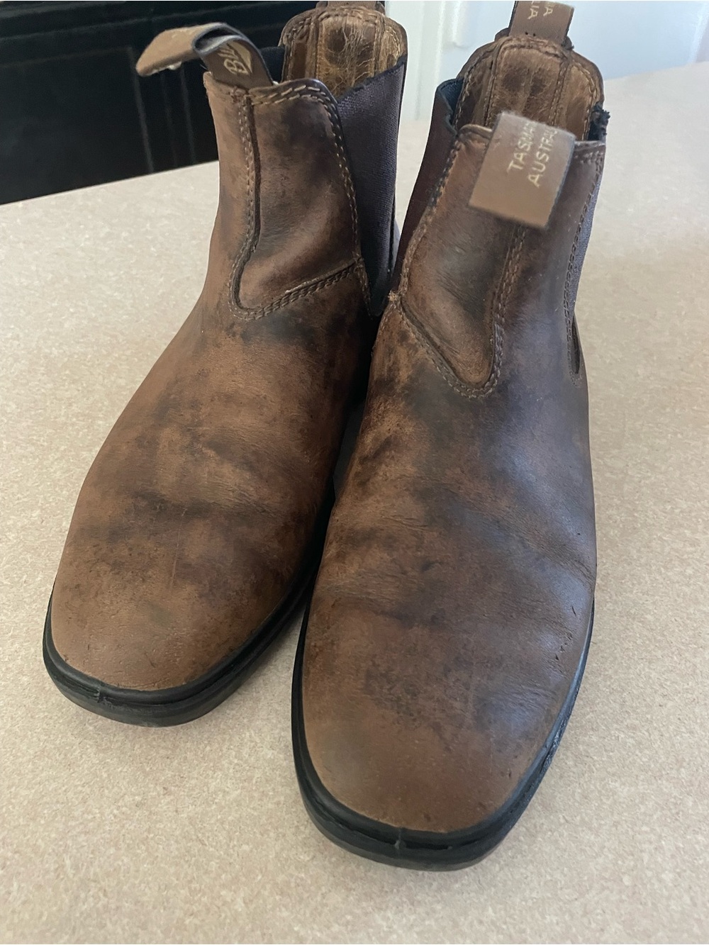 Women's Brown Leather Chukka Boots - Classic Pull-On Style